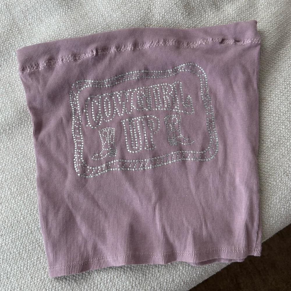 “Cowgirl Up” Rhinestone Tube Top